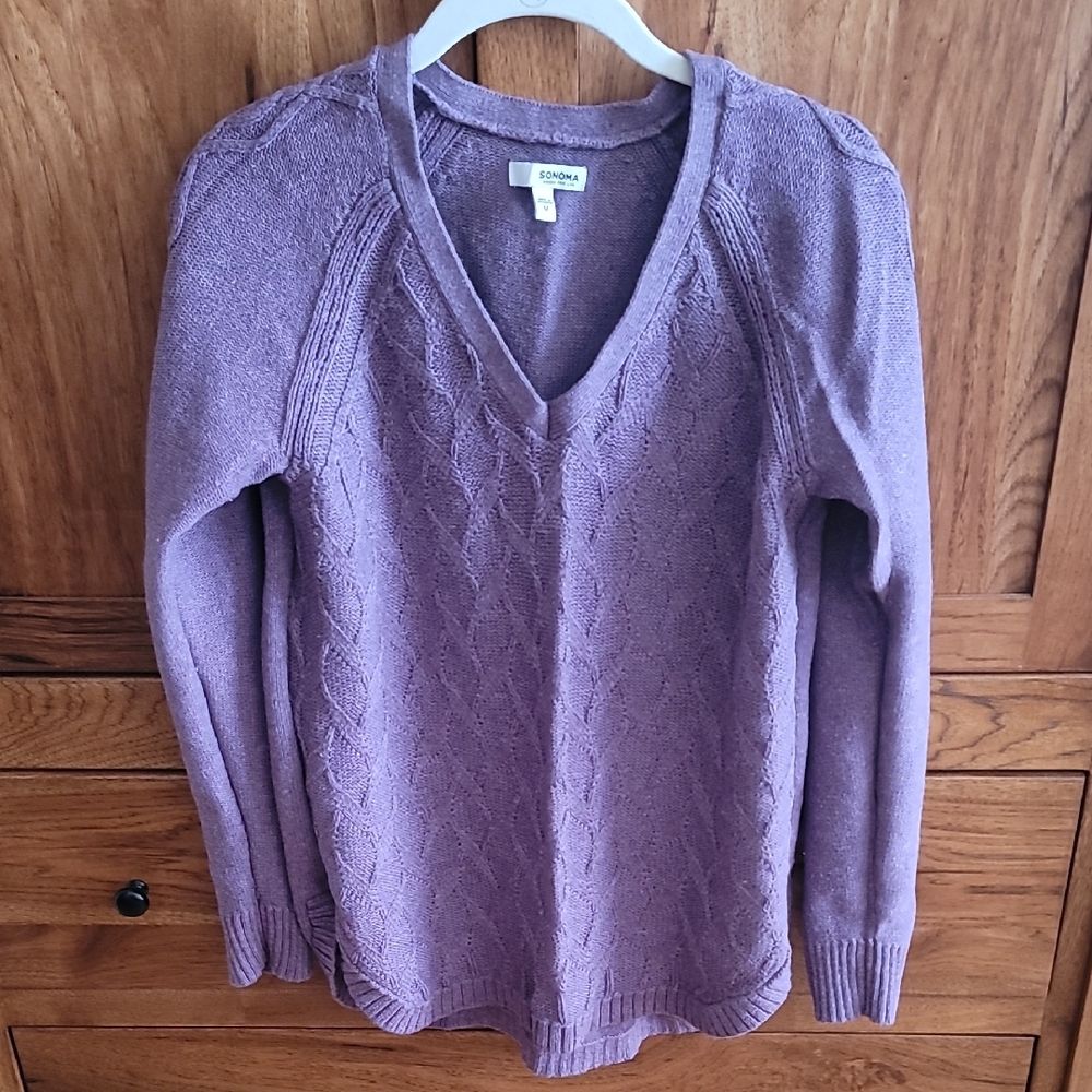 Sonoma Lavender V-Neck Sweater